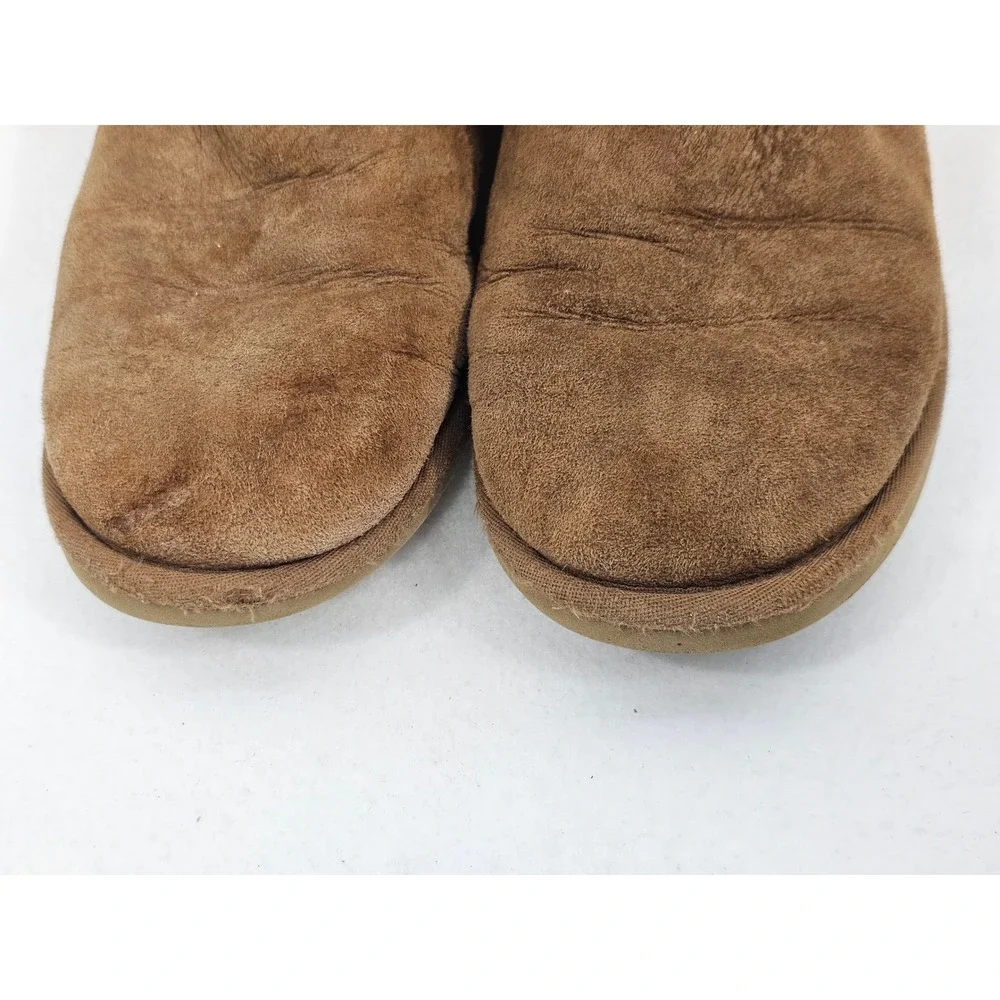 UGG Australia Classic Tall Boots Brown‎ Suede Sheepskin Lined Women's Size 8